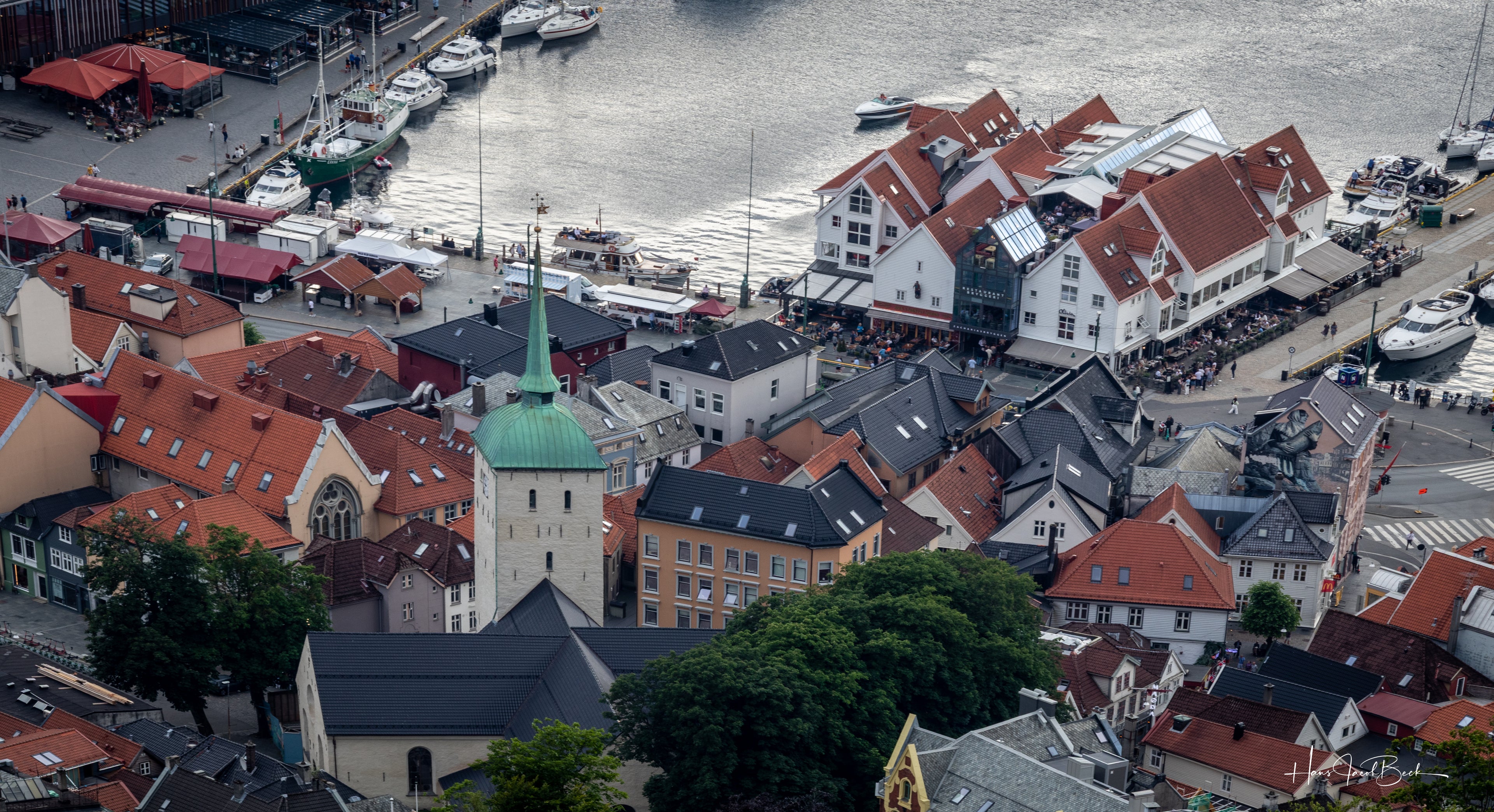 Bybilde - Bergen - Utsikt fra Fløyen II