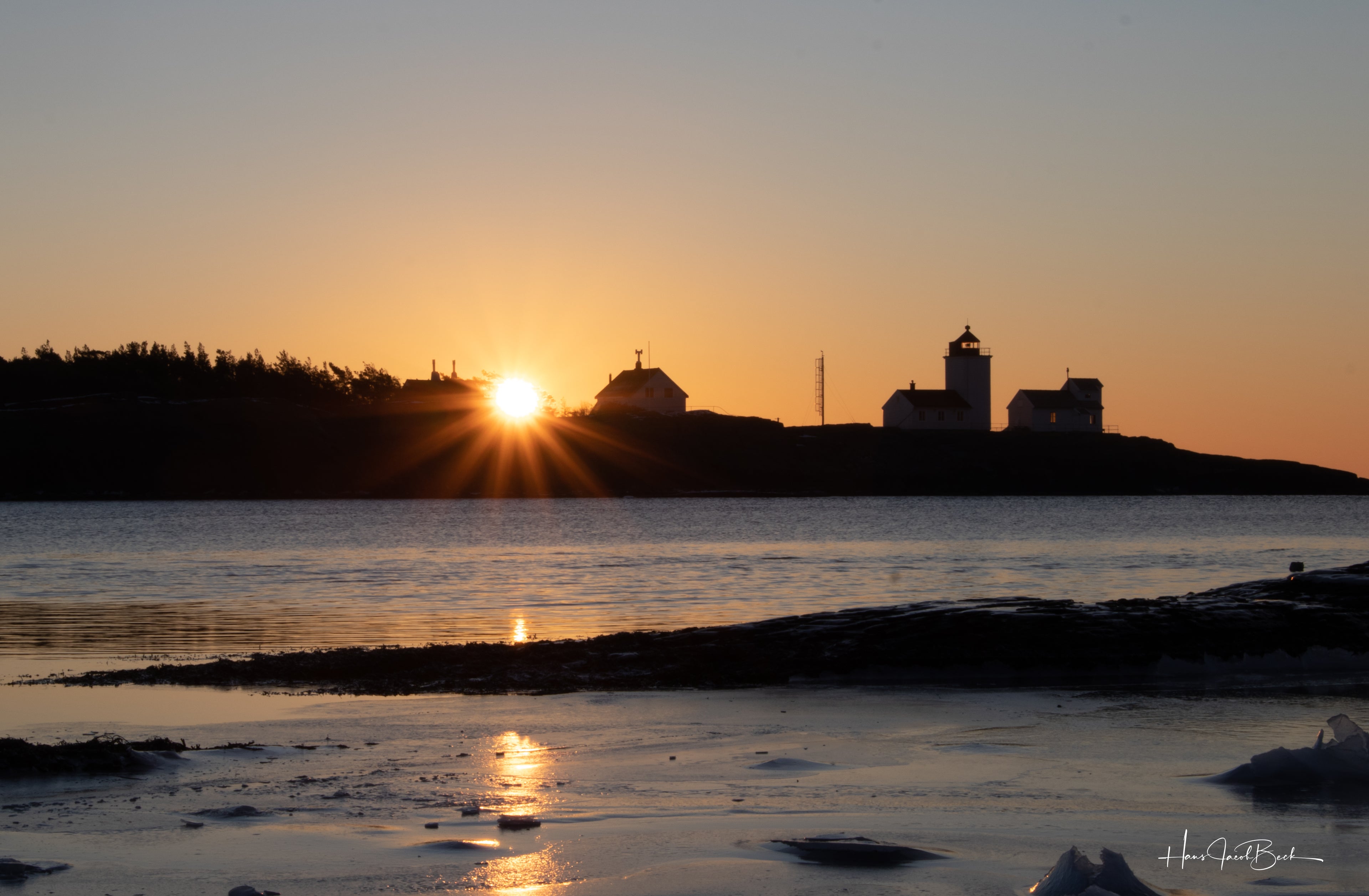 Langøytangen om morgenen
